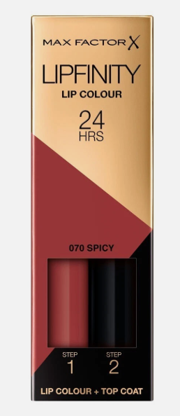 Max Factor Lipfinity 24HR Lip Colour Lipstick *Shade 070 Spicy*