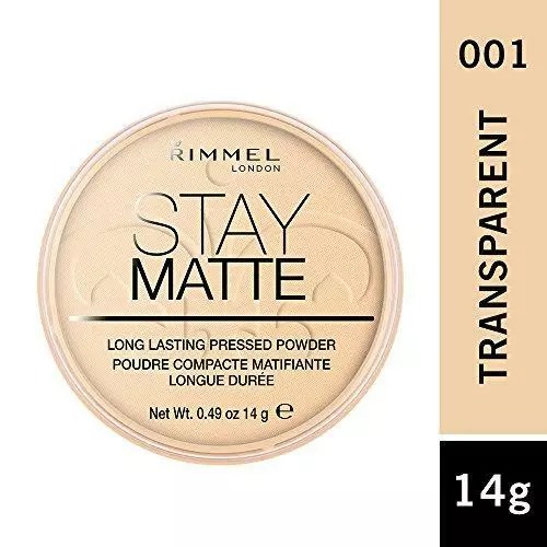 Rimmel Stay Matte Pressed Powder, 001 Transparent, 14g